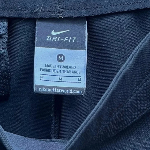 Nike Dri Fit‎ Training Running Shorts Black Neon Green Logo Women’s Size Medium‌ - Picture 4 of 5